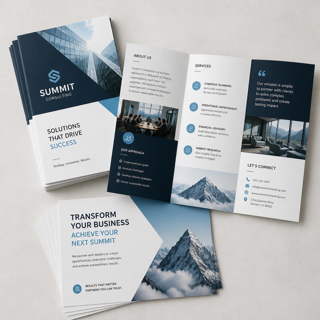 Brochures and flyers
