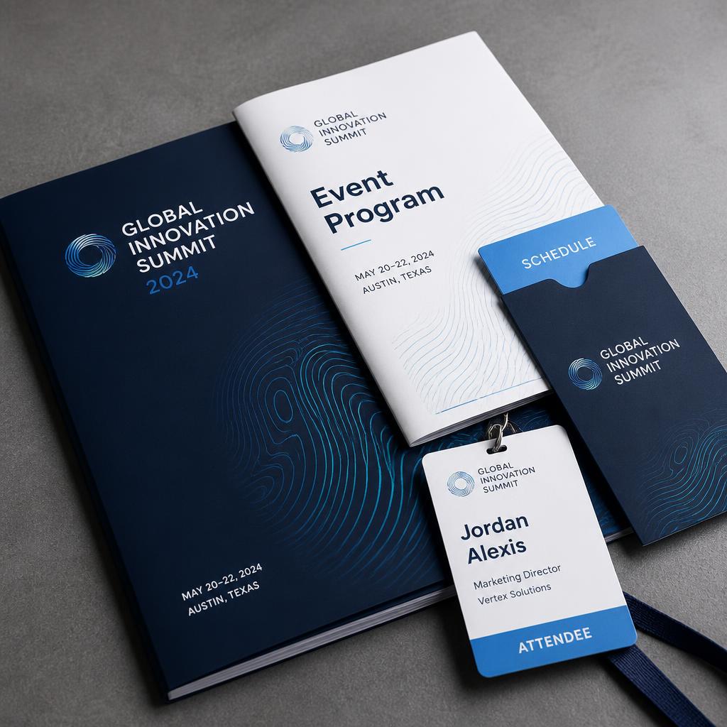 Event programs and collateral