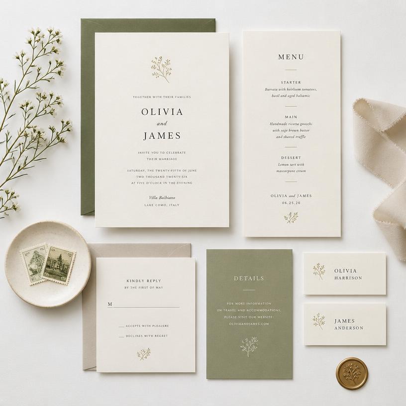 Invitations and event collateral