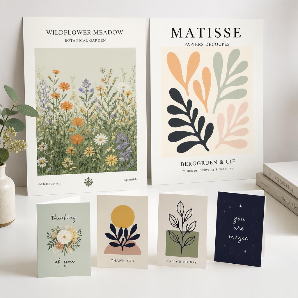 Posters and cards